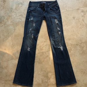 Hudson ripped flare jeans